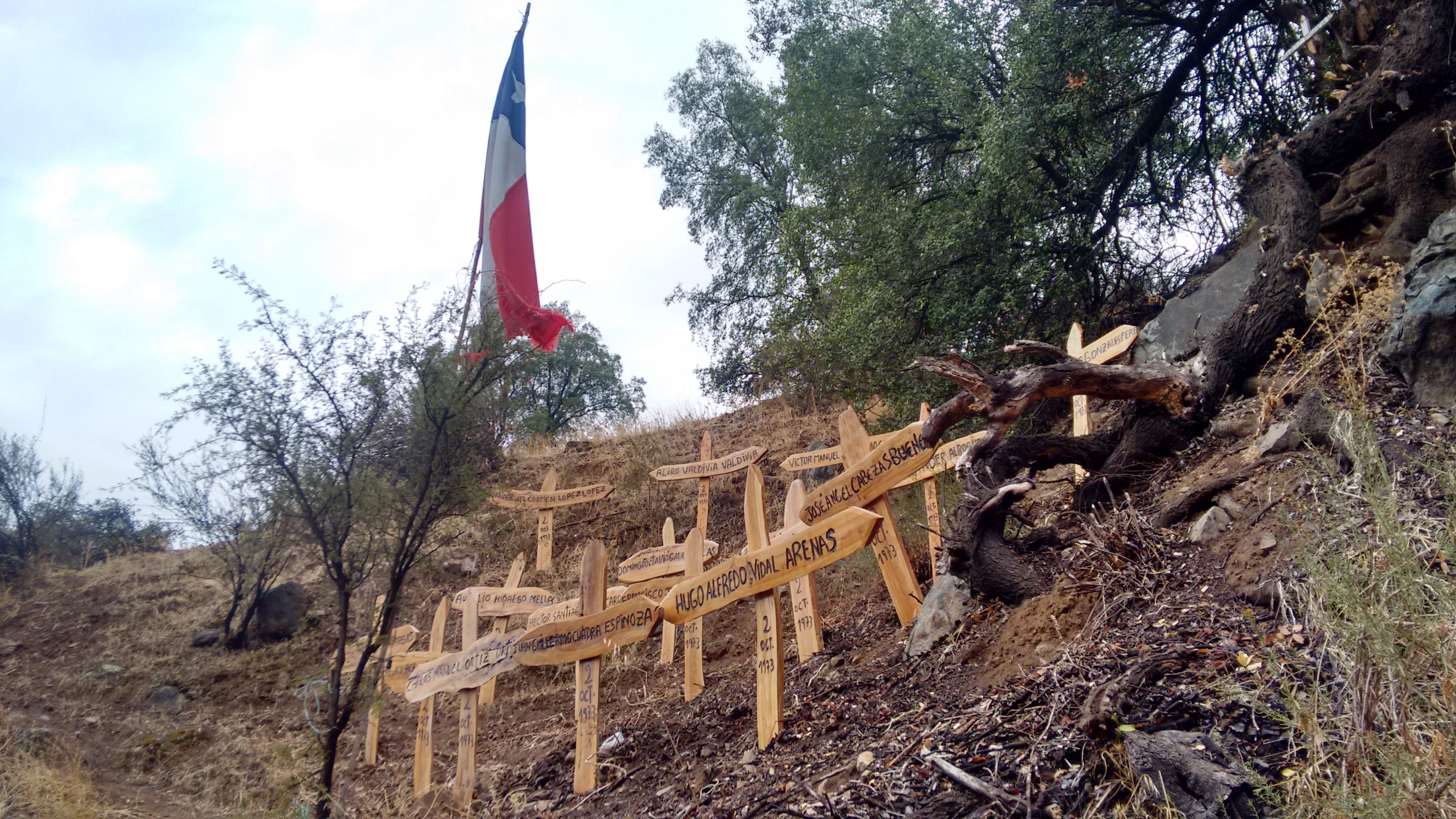 Conmemoración a las víctimas del asentamiento El Escorial de Paine