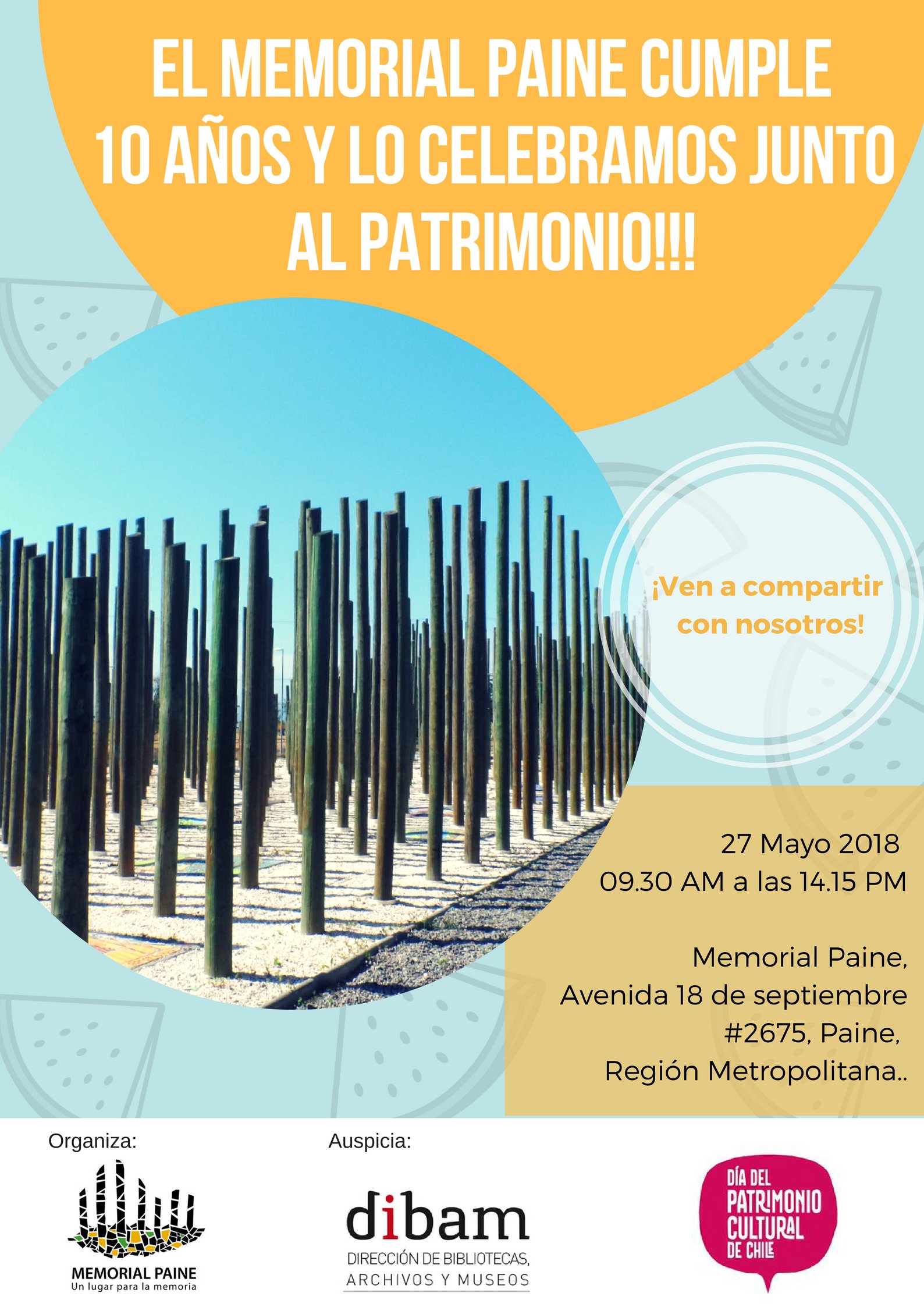 Memorial Paine cumple 10 años y lo celebra junto al Patrimonio