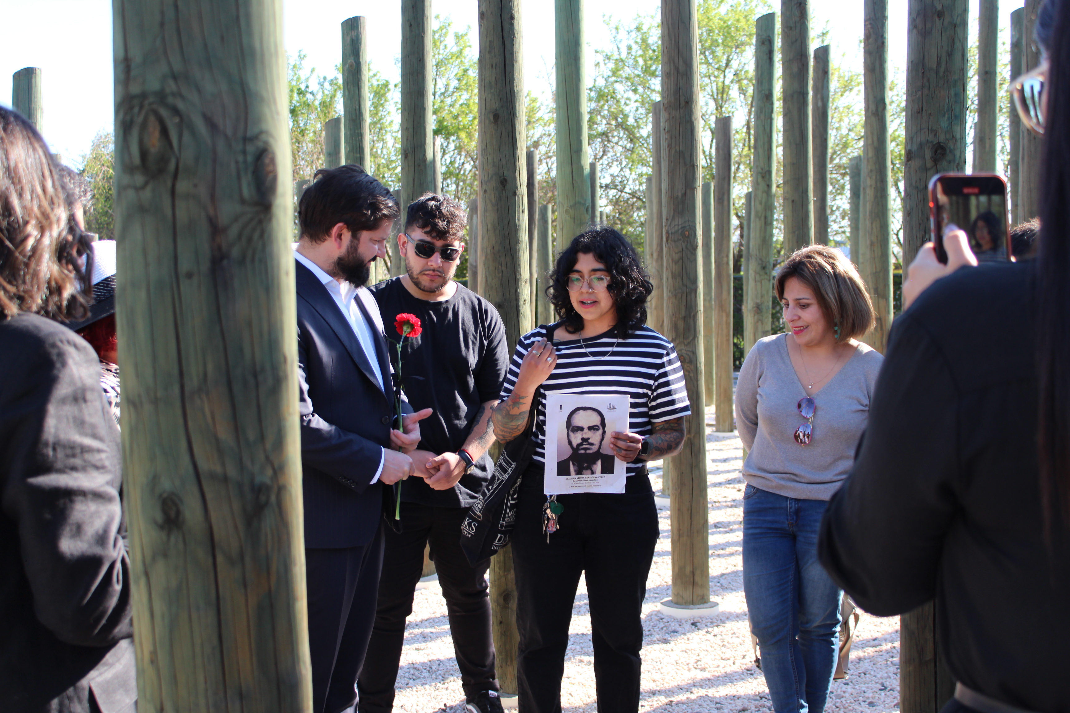 Conmemoración de los 51 años del Golpe de Estado, en Memorial Paine